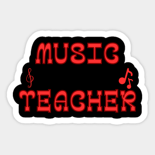 Music Teacher Sticker